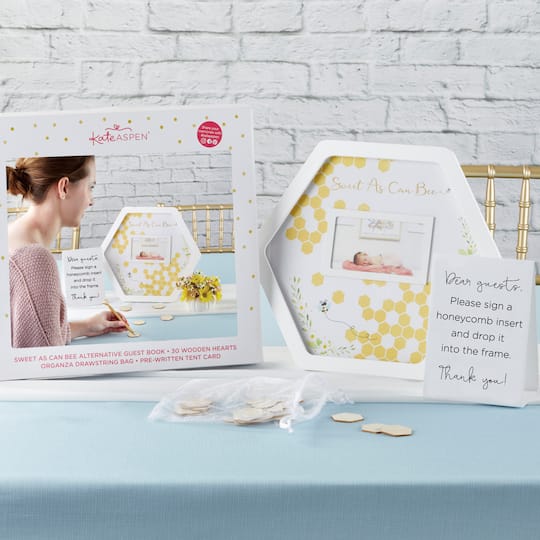 Kate Aspen® Sweet As Can Bee Baby Shower Guest Book